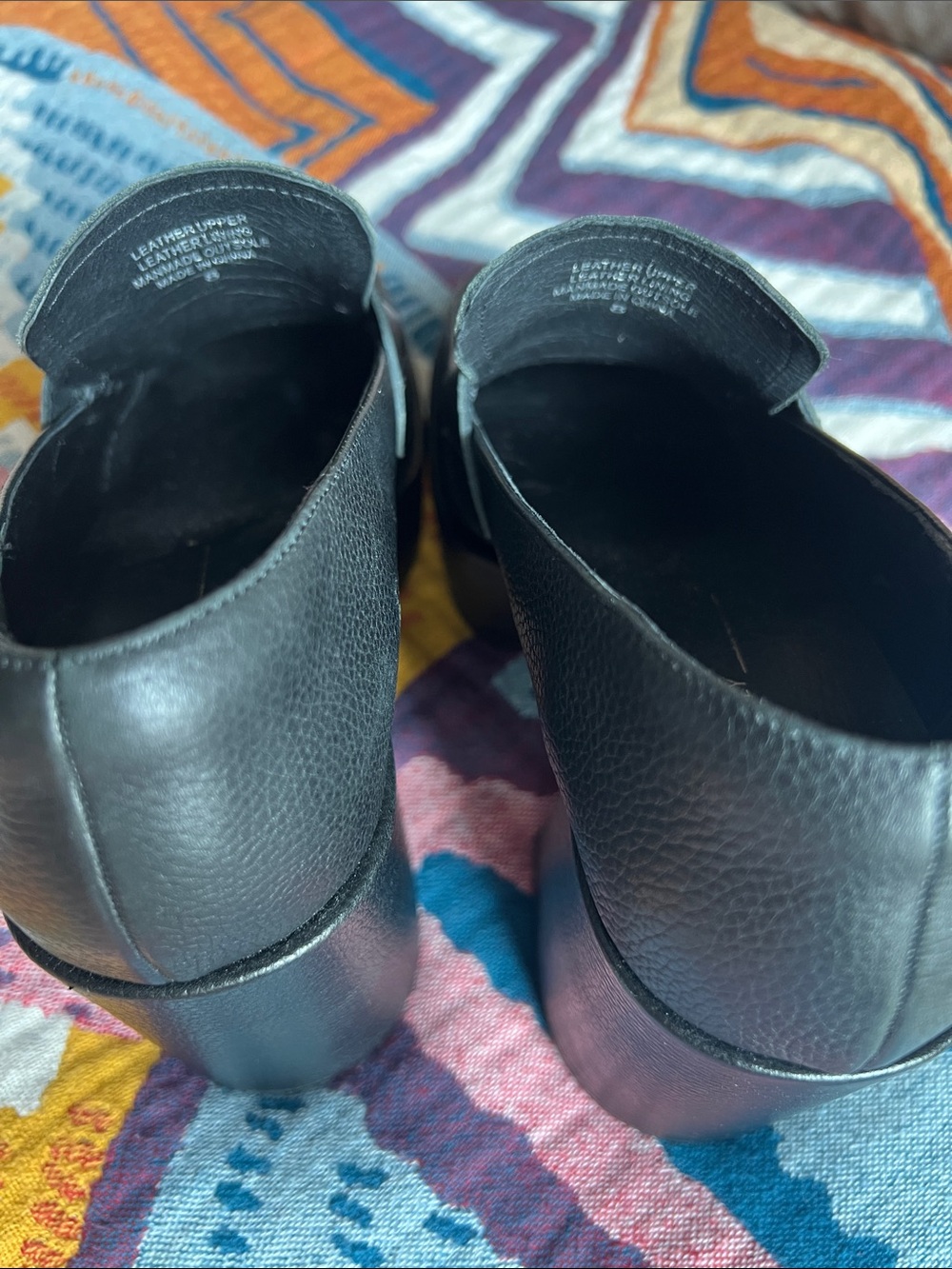 INTENTIONALLY BLANK Black Platform Block Heel Loafer - Picture 8 of 11
